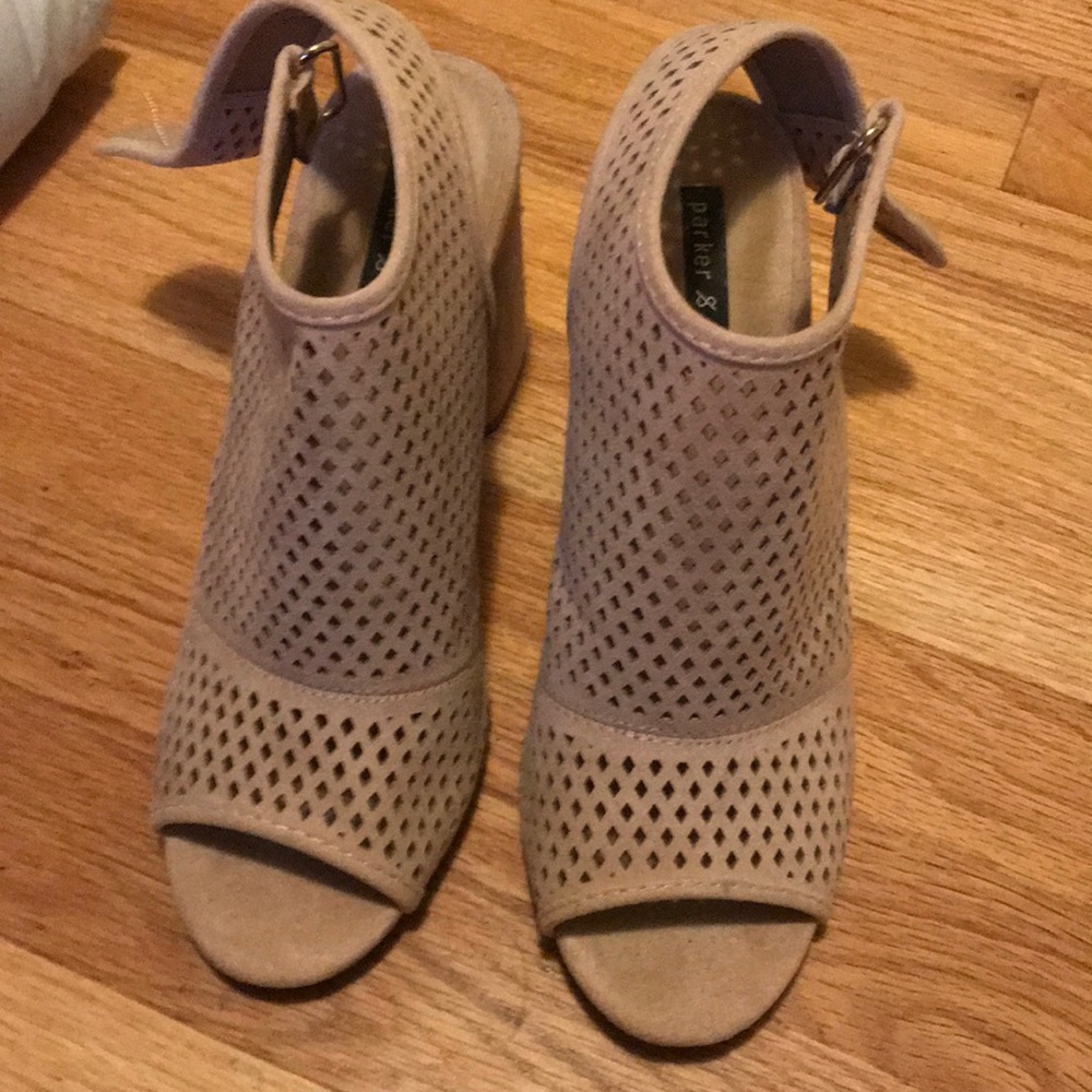 Parker and sky pink heels